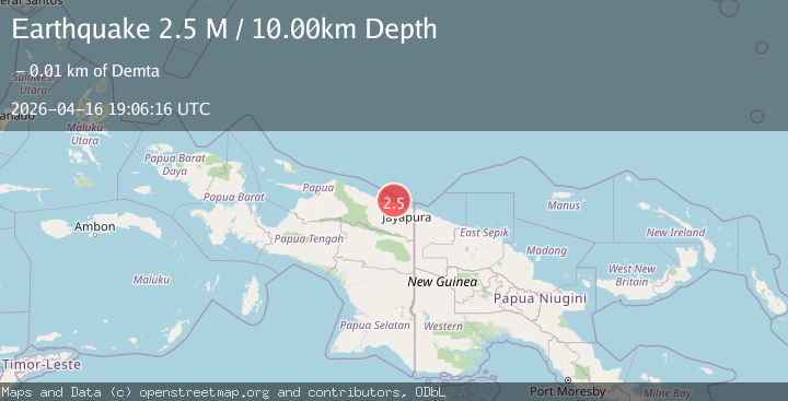 Map of Near North Coast of West Papua