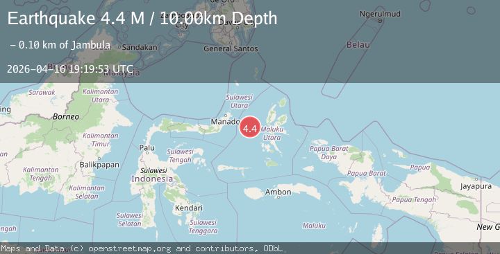Map of Northern Molucca Sea
