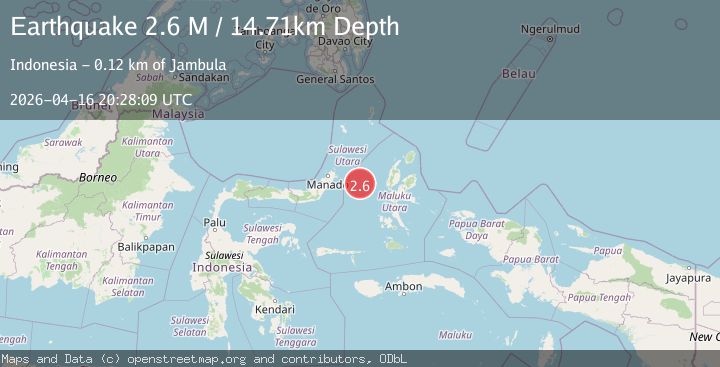 Map of Northern Molucca Sea