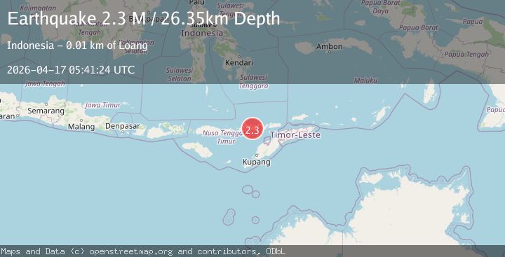 Map of Flores Region, Indonesia