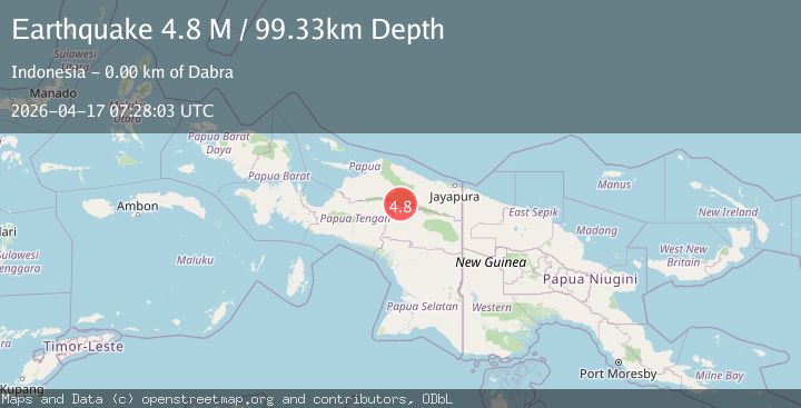 Map of West Papua, Indonesia