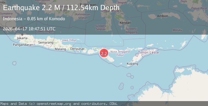 Map of Flores Region, Indonesia