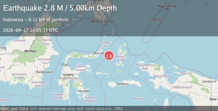 Map of Northern Molucca Sea