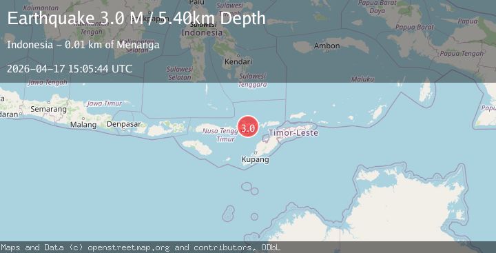 Map of Flores Region, Indonesia