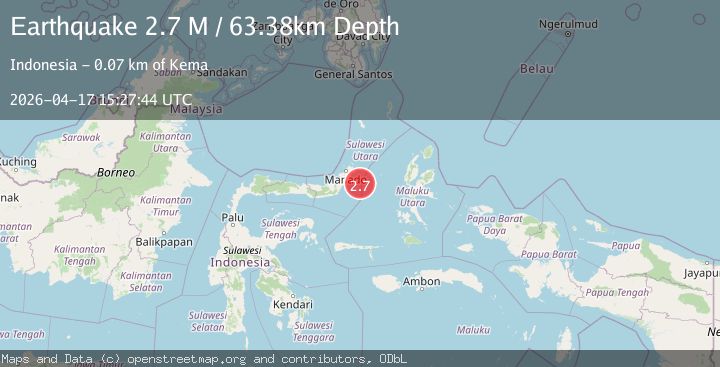 Map of Northern Molucca Sea