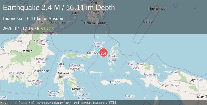 Map of Northern Molucca Sea