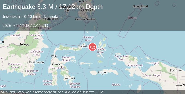 Map of Northern Molucca Sea