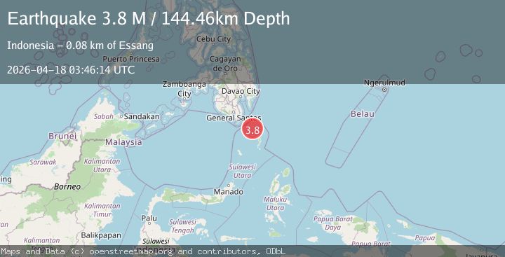 Map of Mindanao, Philippines