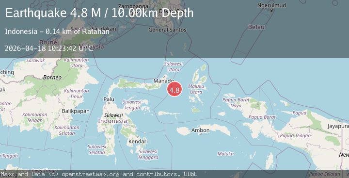 Map of Northern Molucca Sea