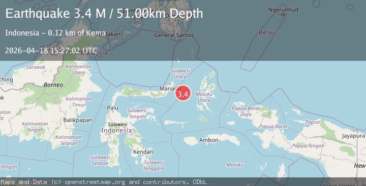 Map of Northern Molucca Sea