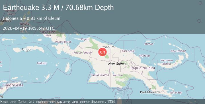 Map of West Papua, Indonesia