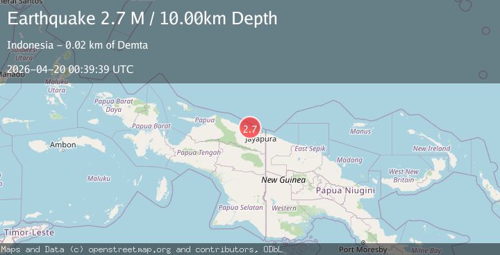Map of Near North Coast of West Papua