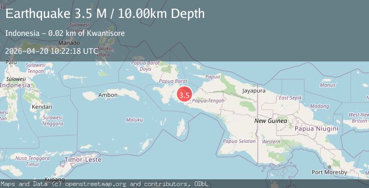 Map of West Papua Region, Indonesia