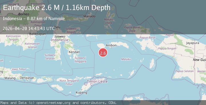 Map of Banda Sea