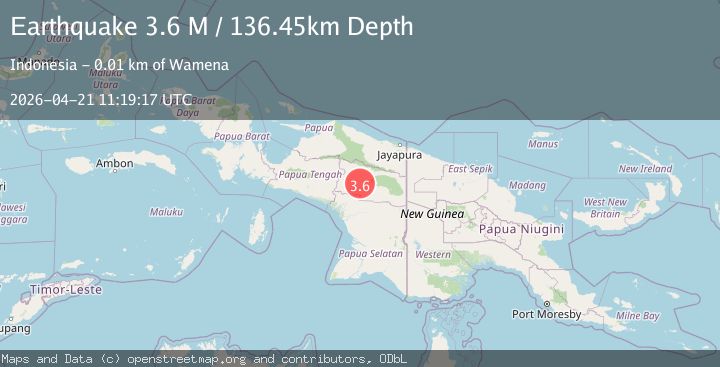 Map of West Papua, Indonesia