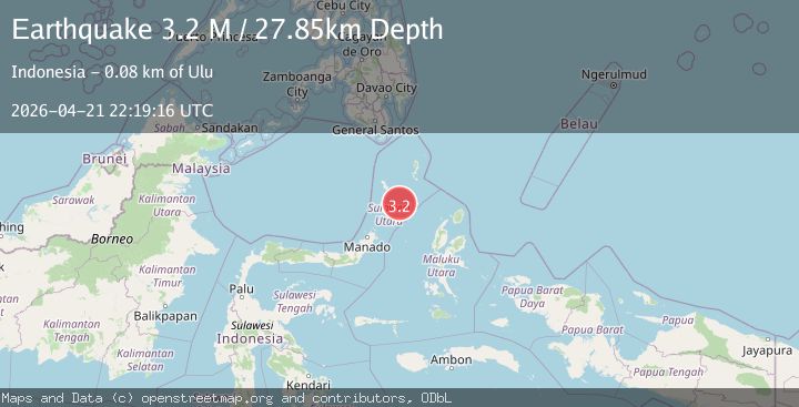 Map of Northern Molucca Sea