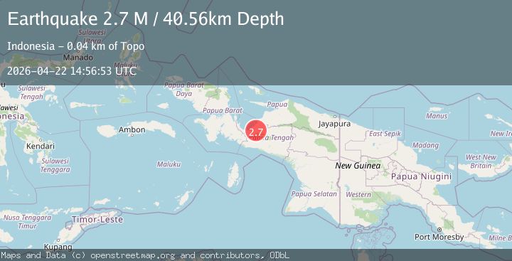 Map of West Papua Region, Indonesia