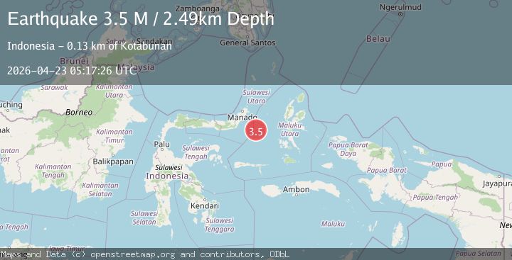 Map of Northern Molucca Sea