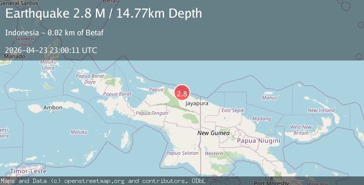 Map of Near North Coast of West Papua
