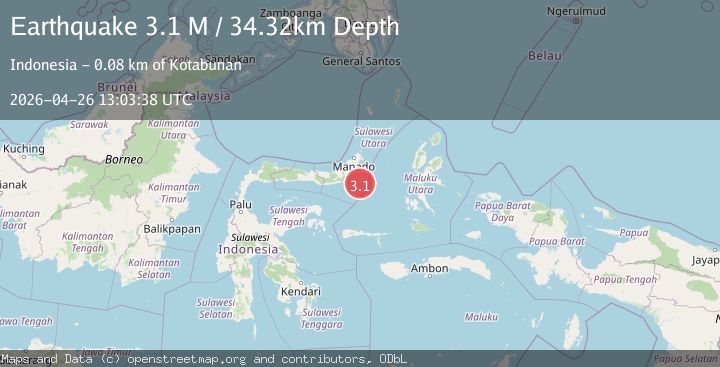 Map of Northern Molucca Sea