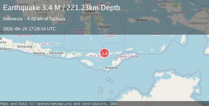 Map of Flores Region, Indonesia