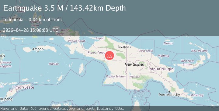 Map of West Papua, Indonesia