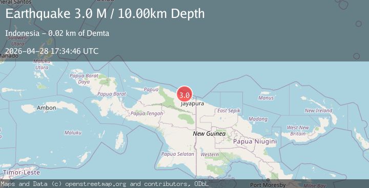 Map of Near North Coast of West Papua