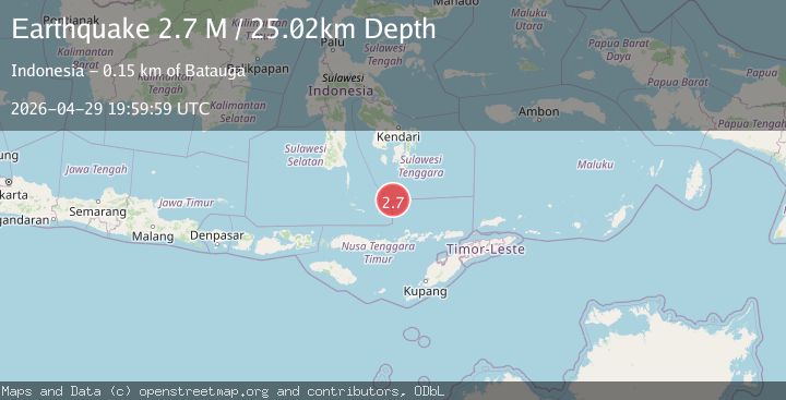 Map of Flores Sea