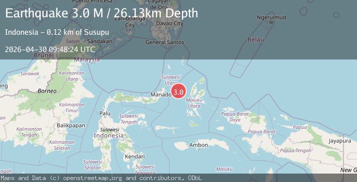 Map of Northern Molucca Sea