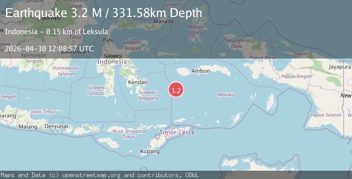 Map of Banda Sea
