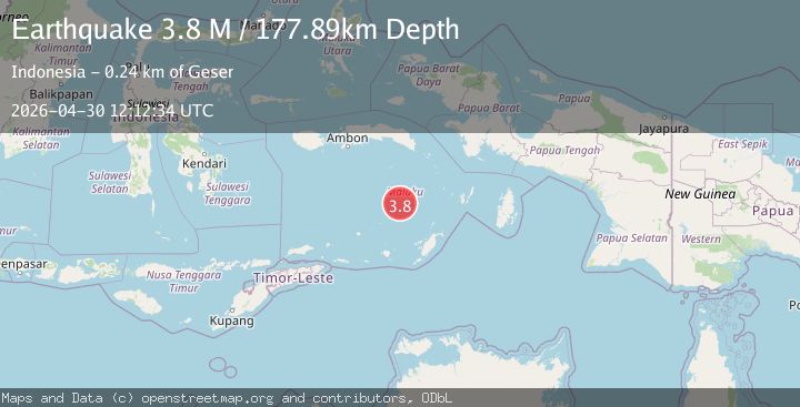Map of Banda Sea