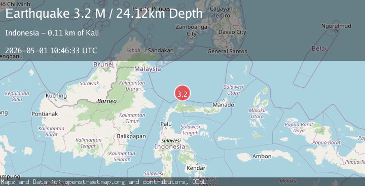 Map of Celebes Sea