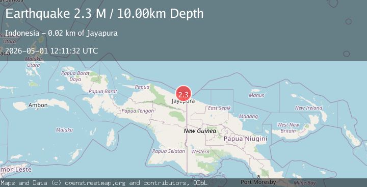 Map of Near North Coast of West Papua