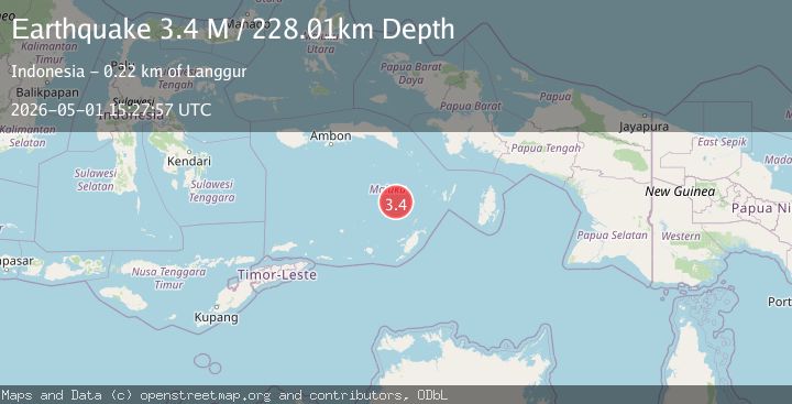 Map of Banda Sea