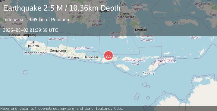 Map of Sumbawa Region, Indonesia