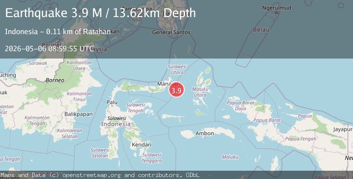Map of Northern Molucca Sea
