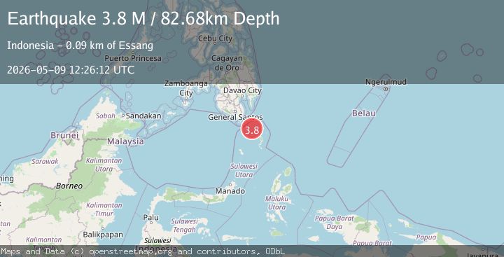 Map of Mindanao, Philippines