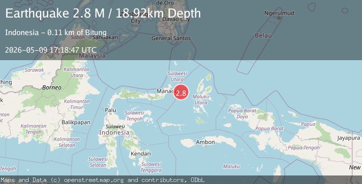 Map of Northern Molucca Sea