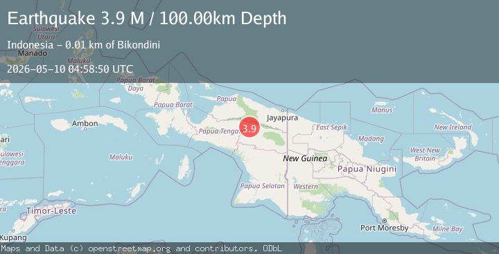 Map of West Papua, Indonesia