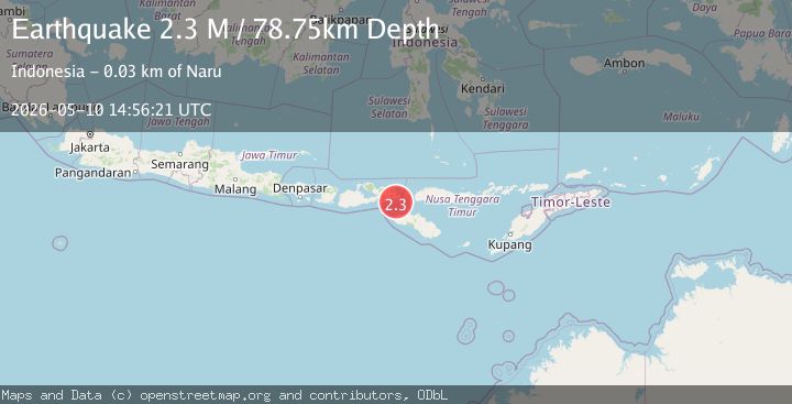 Map of Flores Region, Indonesia