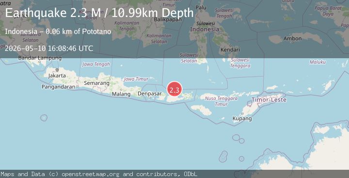 Map of Bali Sea