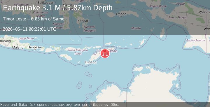 Map of Timor Region