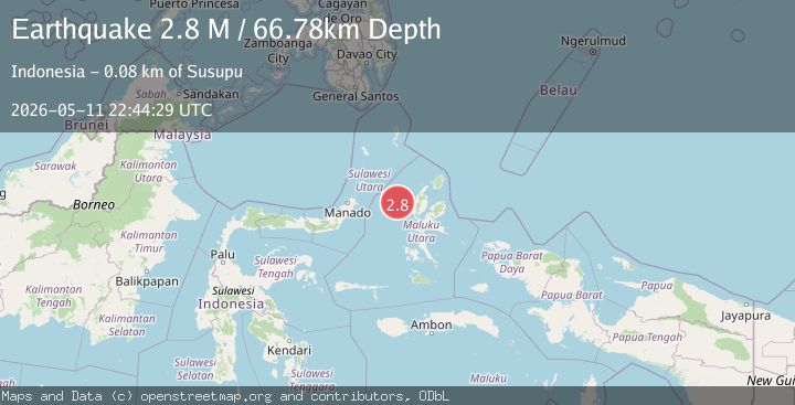 Map of Northern Molucca Sea