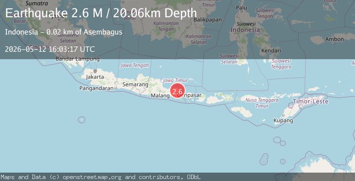 Map of Bali Sea