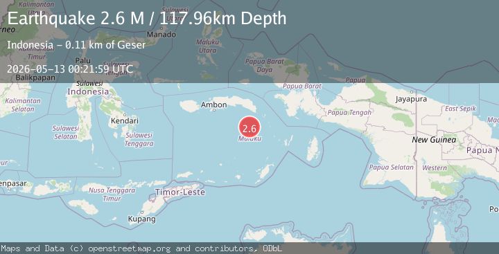 Map of Banda Sea