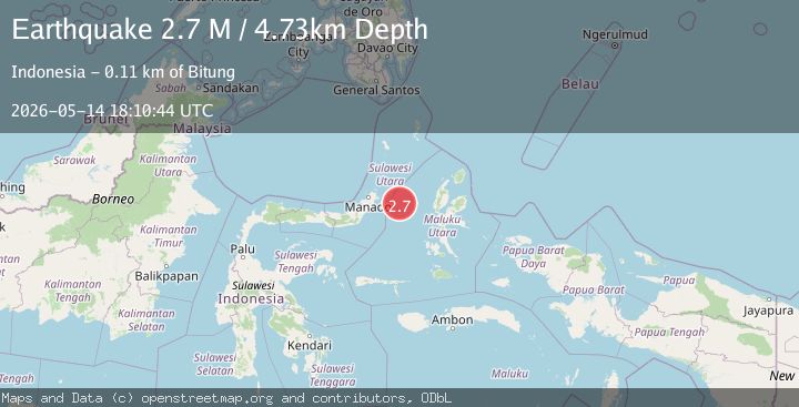 Map of Northern Molucca Sea