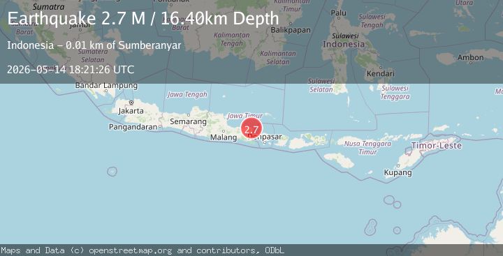 Map of Bali Sea