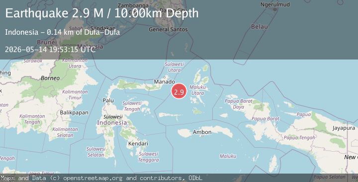 Map of Northern Molucca Sea