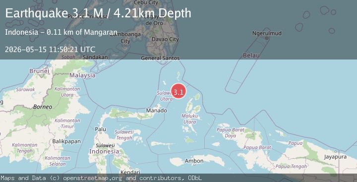 Map of Northern Molucca Sea