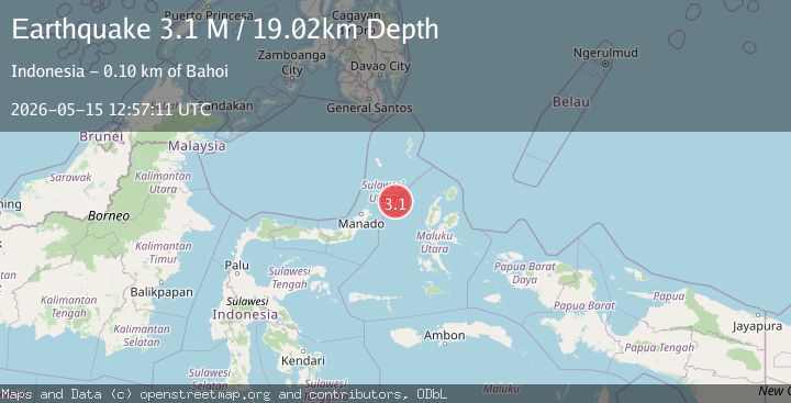 Map of Northern Molucca Sea